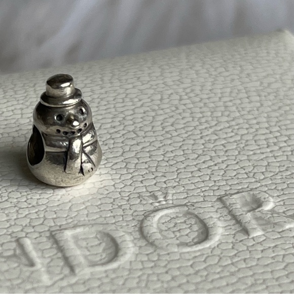 Authentic Pandora | Retired Snowman Charm Sterling Silver - Picture 6 of 6